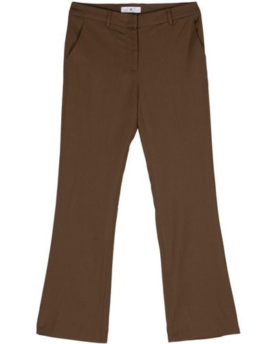 PT Torino Tailored Slim-cut Pants - Brown