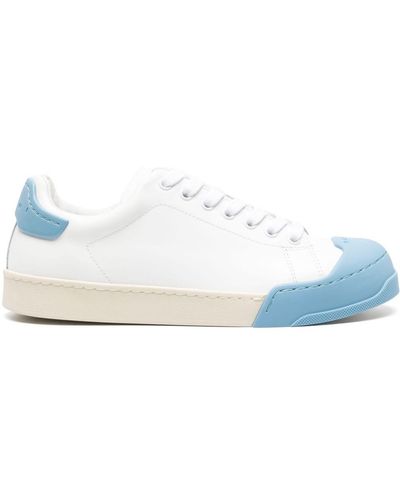 Marni Dada Two-tone Leather Sneakers - White