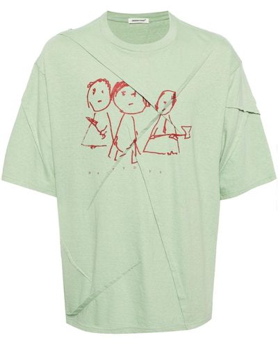 Undercover Camiseta con caricatura estampada - Verde