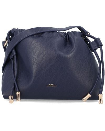 A.P.C. Mini Ninon Crossbody Bag - Blue