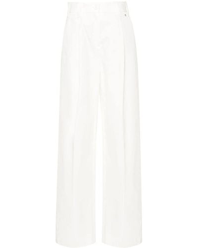Herno Pantalon à détail plissé - Blanc