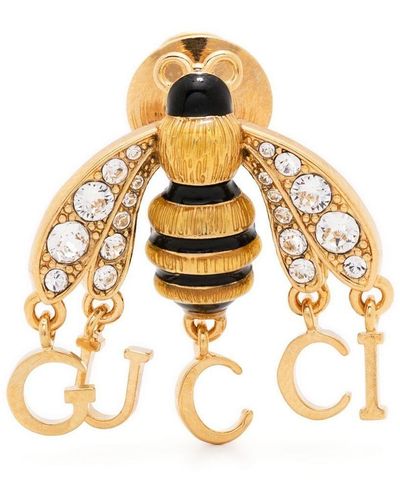 Gucci Brosche mit Biene - Mettallic