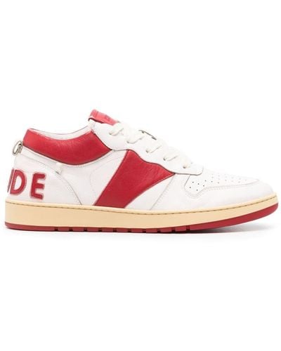 Rhude Rhecess Leather Trainers - Pink