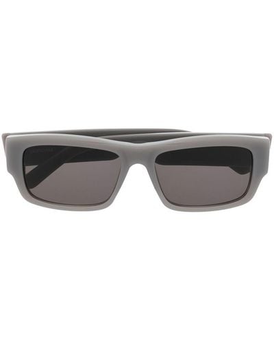 Balenciaga Rectangle-frame Sunglasses - Grey