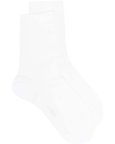 FALKE Socken mit Logo-Print - Weiß