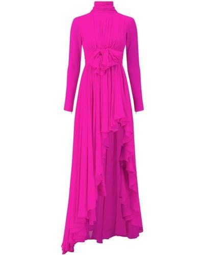 Giambattista Valli Asymmetric Draped Silk-jersey Gown - Pink