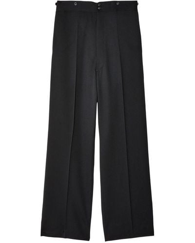 Maison Margiela Belted Straight-leg Trousers - Black