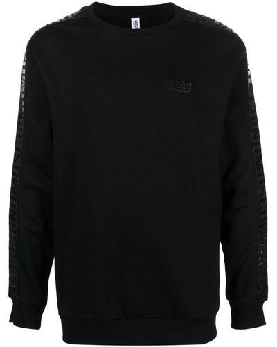 Moschino Logo-print Crew-neck Sweatshirt - Black