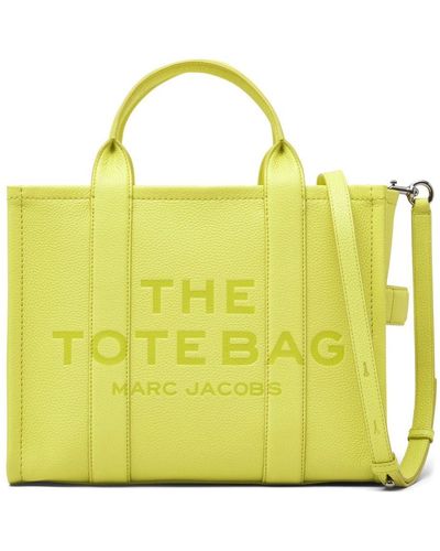 Marc Jacobs The Medium Leren Bucket-tas - Geel