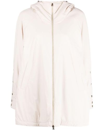 Herno Drawstring Hooded Jacket - White