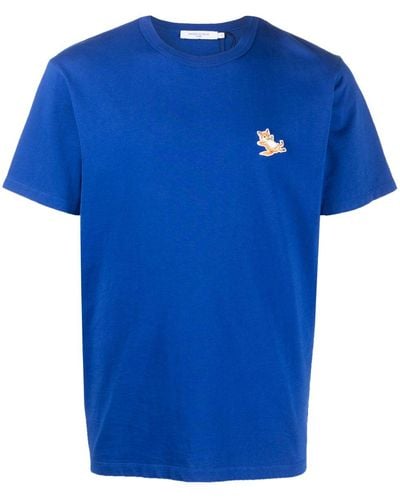 Maison Kitsuné T-shirt Chillax Fox - Blu