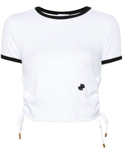 Patou Off- Stretch-Cotton T-Shirt - White