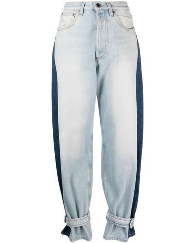 DARKPARK High-waisted Two-tone Jeans - Blue