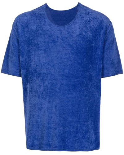 Dion Lee T-shirt à design nervuré - Bleu