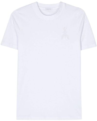 Patrizia Pepe T-Shirt mit Logo-Stickerei - Weiß