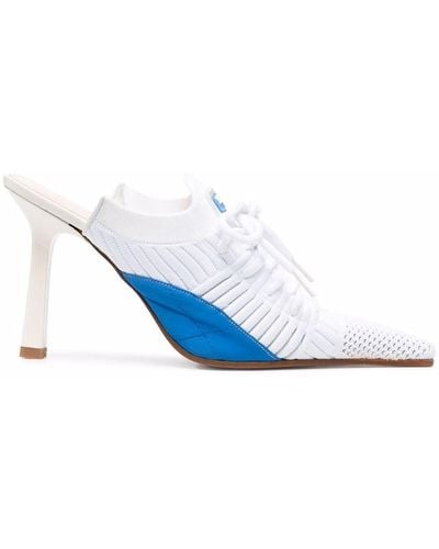 Ancuta Sarca Olympia Lace-up Pumps - White