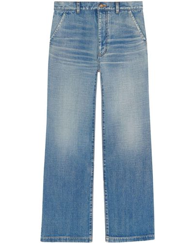 Saint Laurent Serge Wide-leg Jeans - Blue