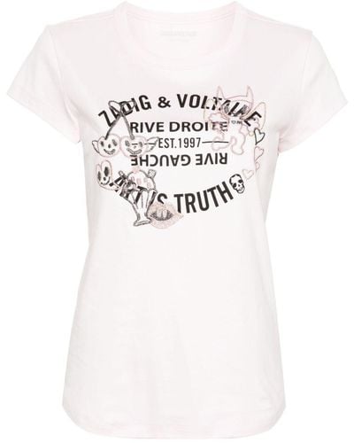 Zadig & Voltaire T-shirt Woop Blason - Bianco