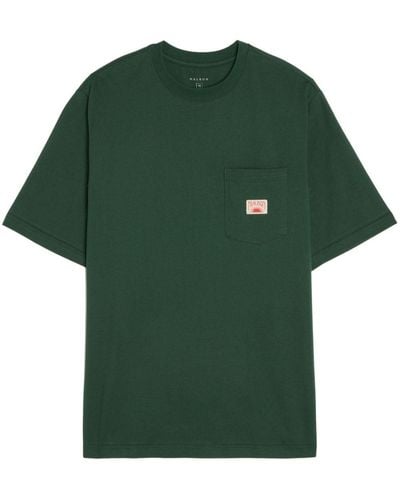 Malbon Golf T-shirt Met Logoprint - Groen