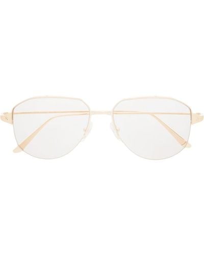 Cartier Pilot-frame Tinted Sunglasses - White