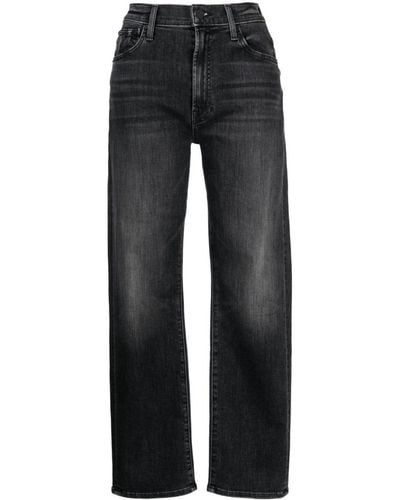 Mother The Ditcher Zip Ankle Jeans - Blue