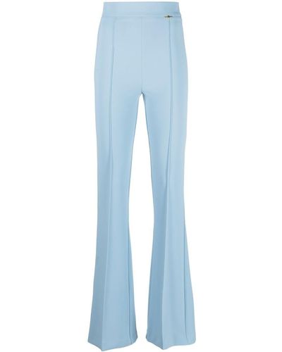 Elisabetta Franchi High-waisted Bootcut Pants - Blue