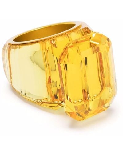 Swarovski Lucent Cocktail Ring - Yellow