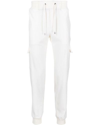 Moorer Pantaloni con coulisse - Bianco