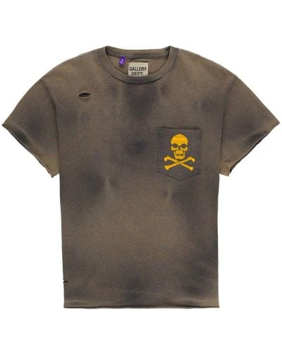 GALLERY DEPT. T-Shirt im Distressed-Look - Grau