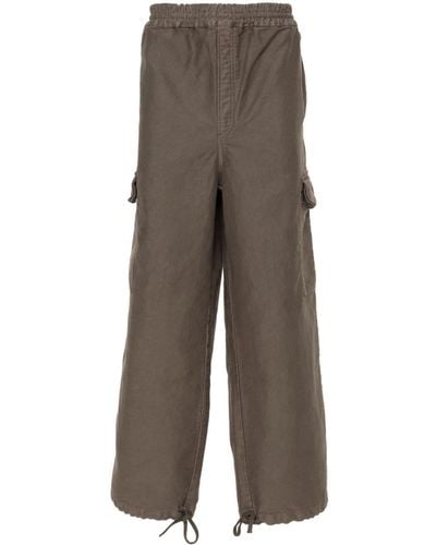 Etudes Studio Forum Twill Cotton Cargo Pants - Brown