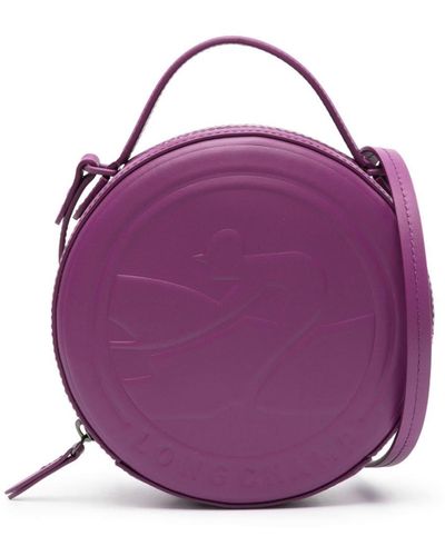 Longchamp Xs Box-trot Leather Crossbody Bag - Purple