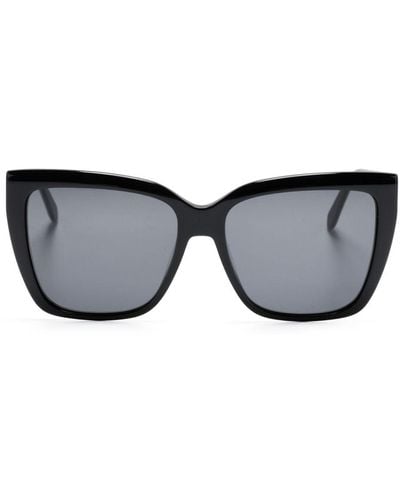 Ferragamo Sonnenbrille mit Oversized-Gestell - Schwarz