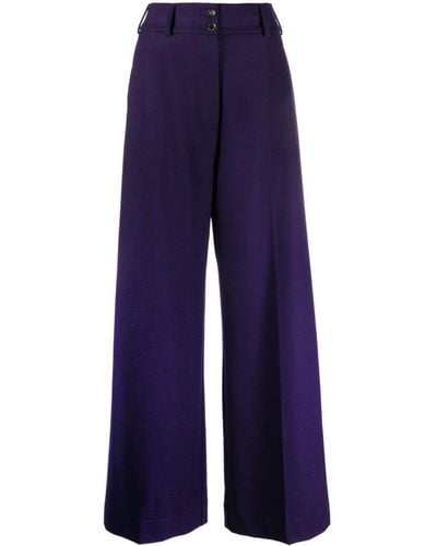 Etro High-waisted Flared Trousers - Blue
