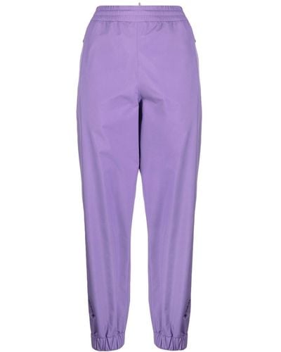 3 MONCLER GRENOBLE Elasticated Track Trousers - Purple