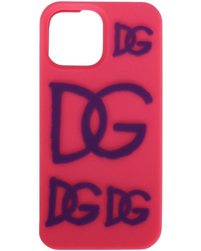 Dolce & Gabbana Printed Iphone 13 Pro Max Case - Red