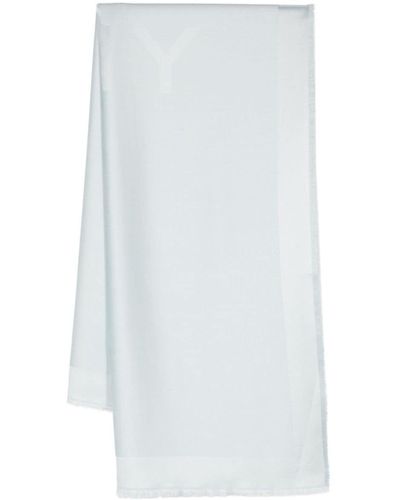 Givenchy Jacquard-Schal mit Logo - Weiß