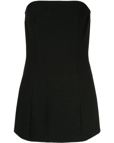 Georgia Alice Sands Strapless Woven Mini Dress - Black