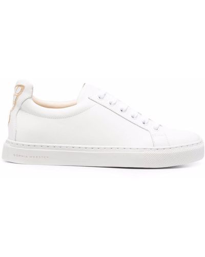 Sophia Webster Butterfly Low-top Leather Trainers - White