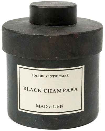 Mad Et Len Black Champaka' candle - Nero