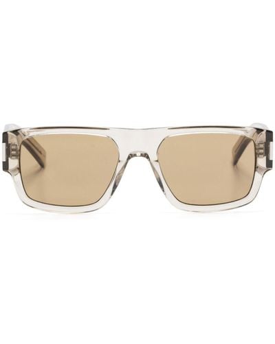 Saint Laurent Sl 659 Square-frame Sunglasses - Natural