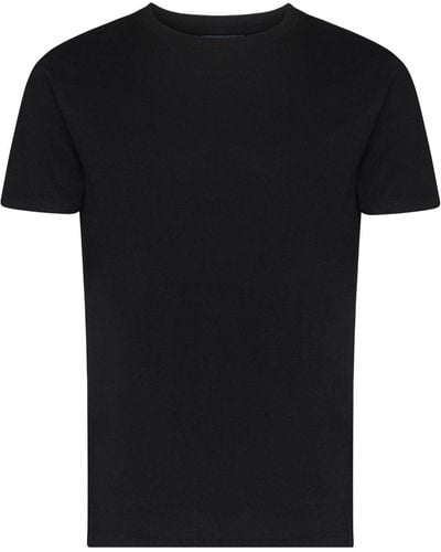 Frescobol Carioca T-shirt Lucio à col ras du cou - Noir