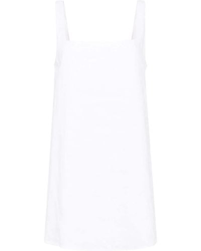 Reformation Cami Linen Mini Dress - White
