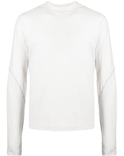 Post Archive Faction PAF Bias-cut Long-sleeve Top - White