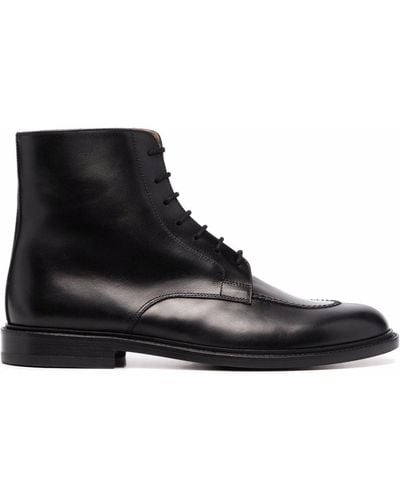 SCAROSSO Ben Lace-up Boots - Black