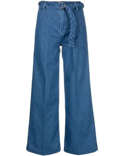 Tommy Hilfiger High-waist Belted Jeans - Blue