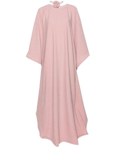 Rayane Bacha Maxi-jurk Met Bloem-applicatie - Roze