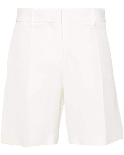 Ermanno Scervino Pantalones cortos de vestir con pinzas - Blanco