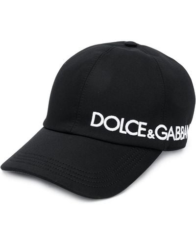 Dolce & Gabbana Baseball Cap With Embroidery - Black