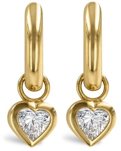 Pragnell 18kt Yellow Gold Sundance Diamond Hoop Earrings - Metallic