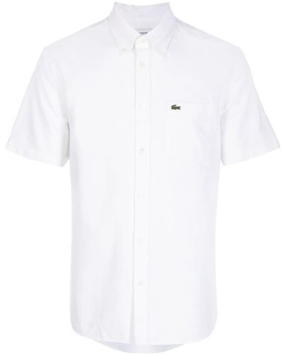 Lacoste ロゴ ショートスリーブシャツ - ホワイト